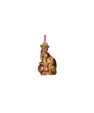 Stikla dekors Leopard, 14.5 cm
