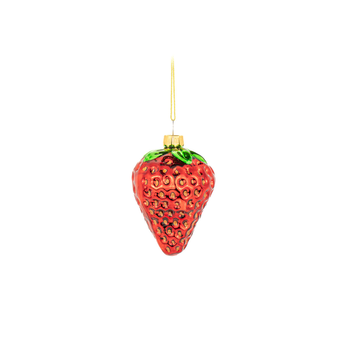 Stikla-dekors-Strawberry,-8.5-cm