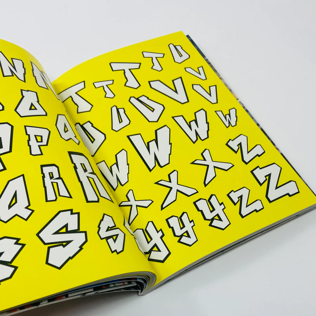 Uzlīmju grāmata The Graffiti Alphabet Sticker Book (3)