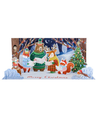 Kartīte Caroling Critters, With Sound, Up With Paper