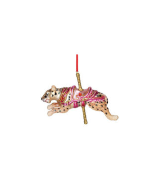 Stikla dekors Carousel leopard, 10.5 cm
