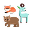 2_Uzlimju-komplekts--Forest-animals,-Djeco