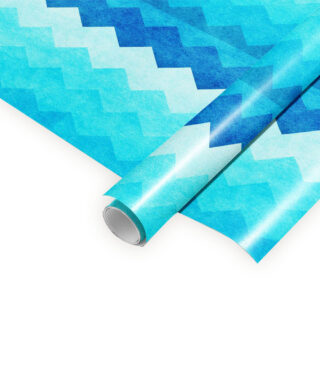 Dāvanu iesaiņojamais papīrs BLUE CHEVRON, rullis