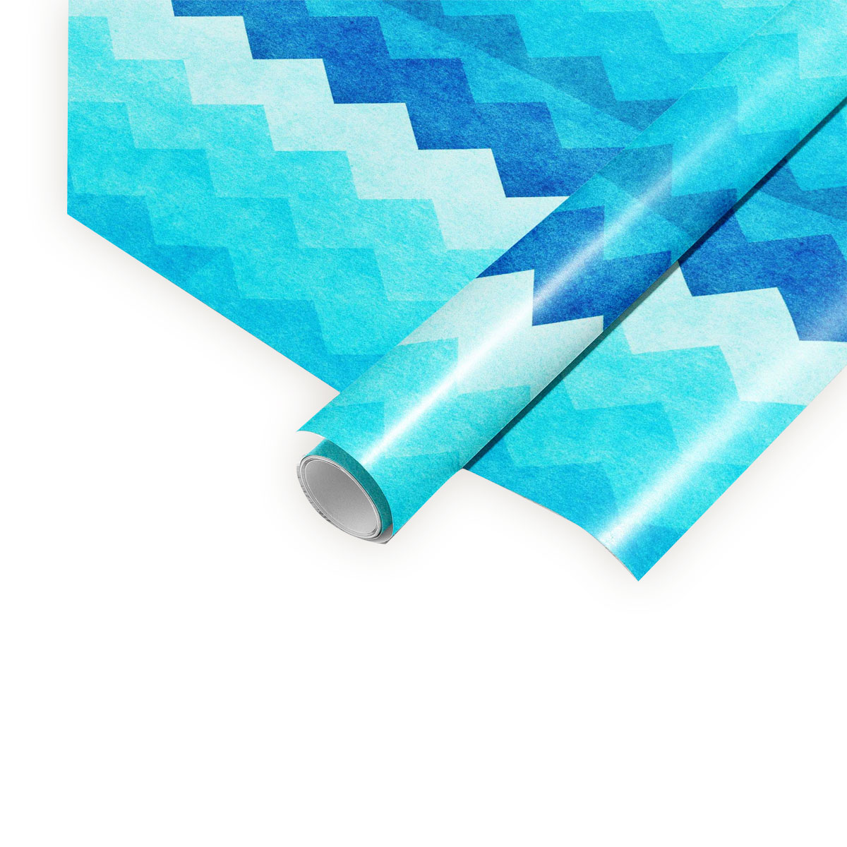 Davanu-iesainojamais-papirs-BLUE-CHEVRON,-rullis