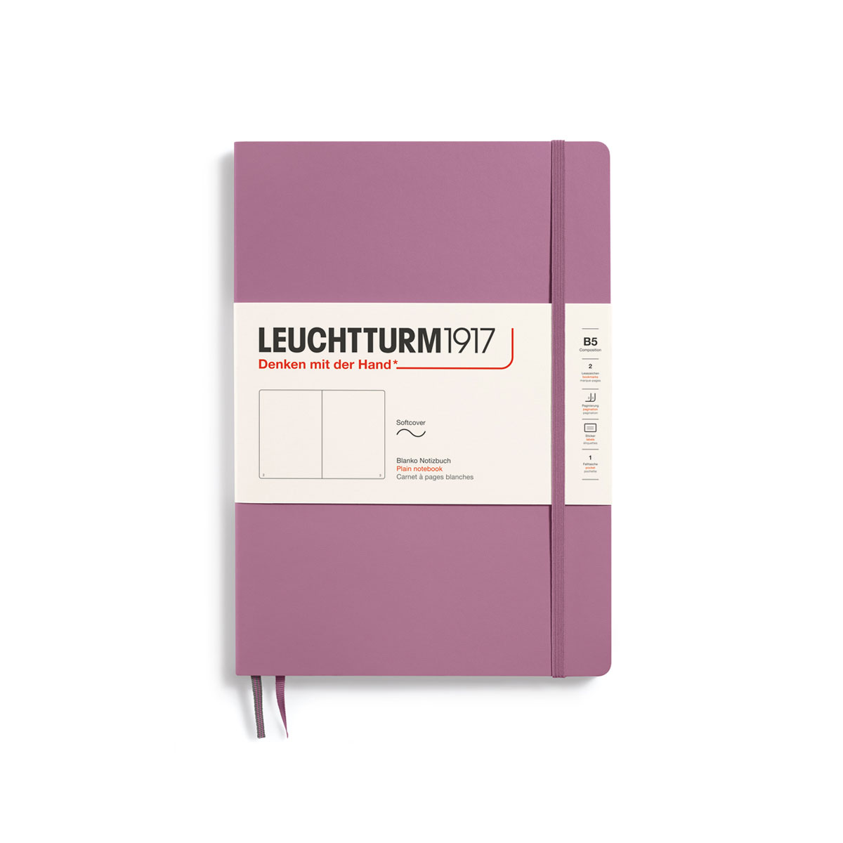 Piezimju-gramata-Composition,-B5,-Dusty-Rose,-softcover,-tuksas,-Leuchtturm1917