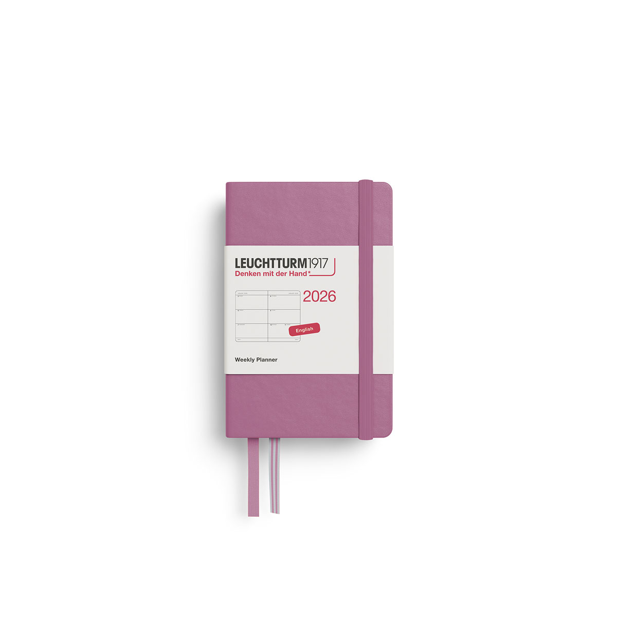 Planotajs-2026,-Dusty-rose,-A7,-Weekly,-Mini,-Leuchtturm1917