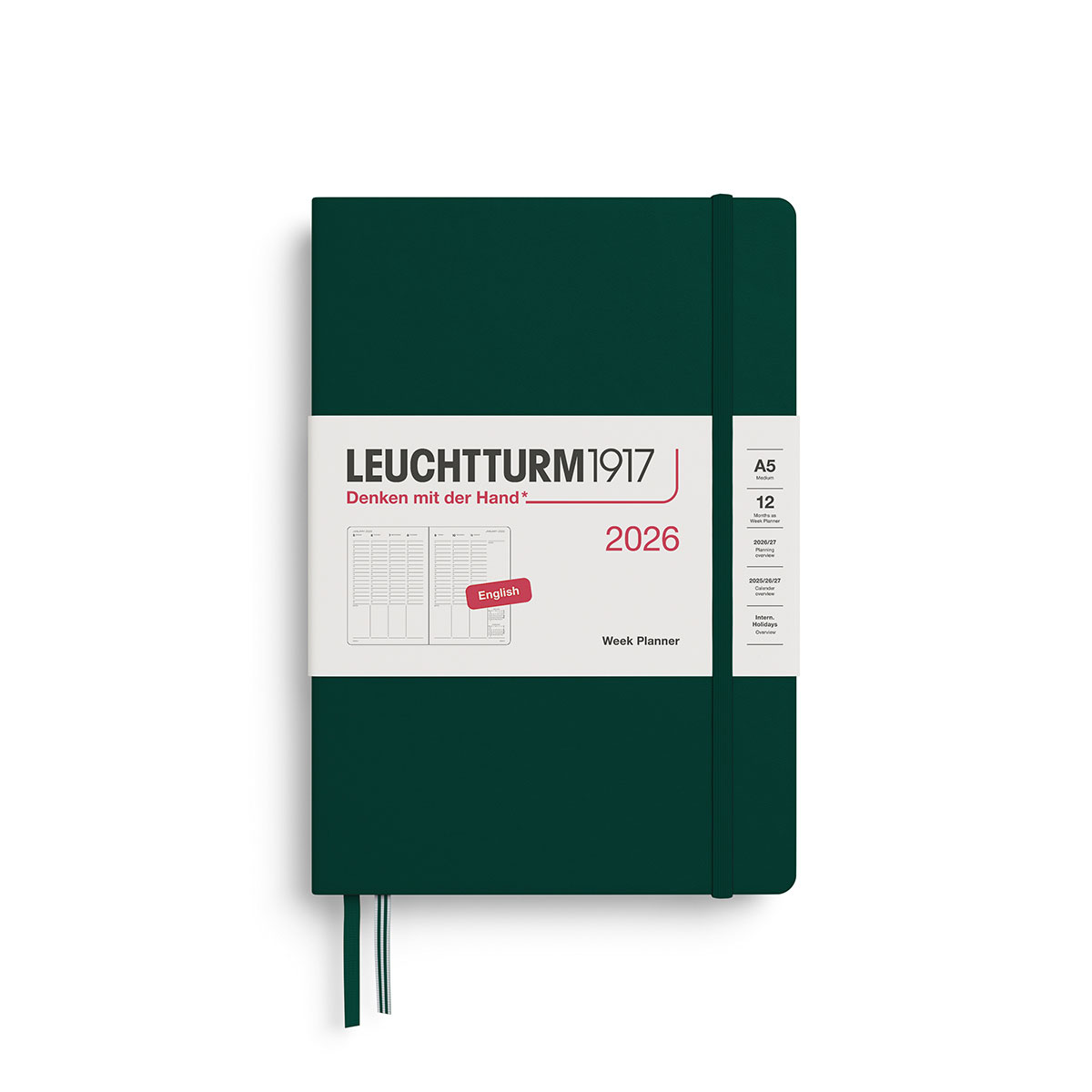 Planotajs-2026,-Forest-green,-A5,-Week,-Leuchtturm1917