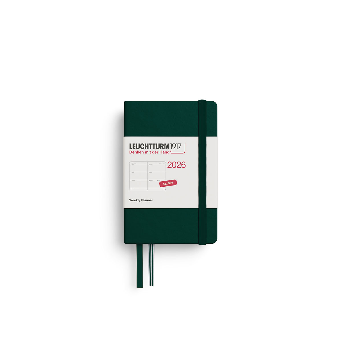 Planotajs-2026,-Forest-green,-A7,-Weekly,-Mini,-Leuchtturm1917