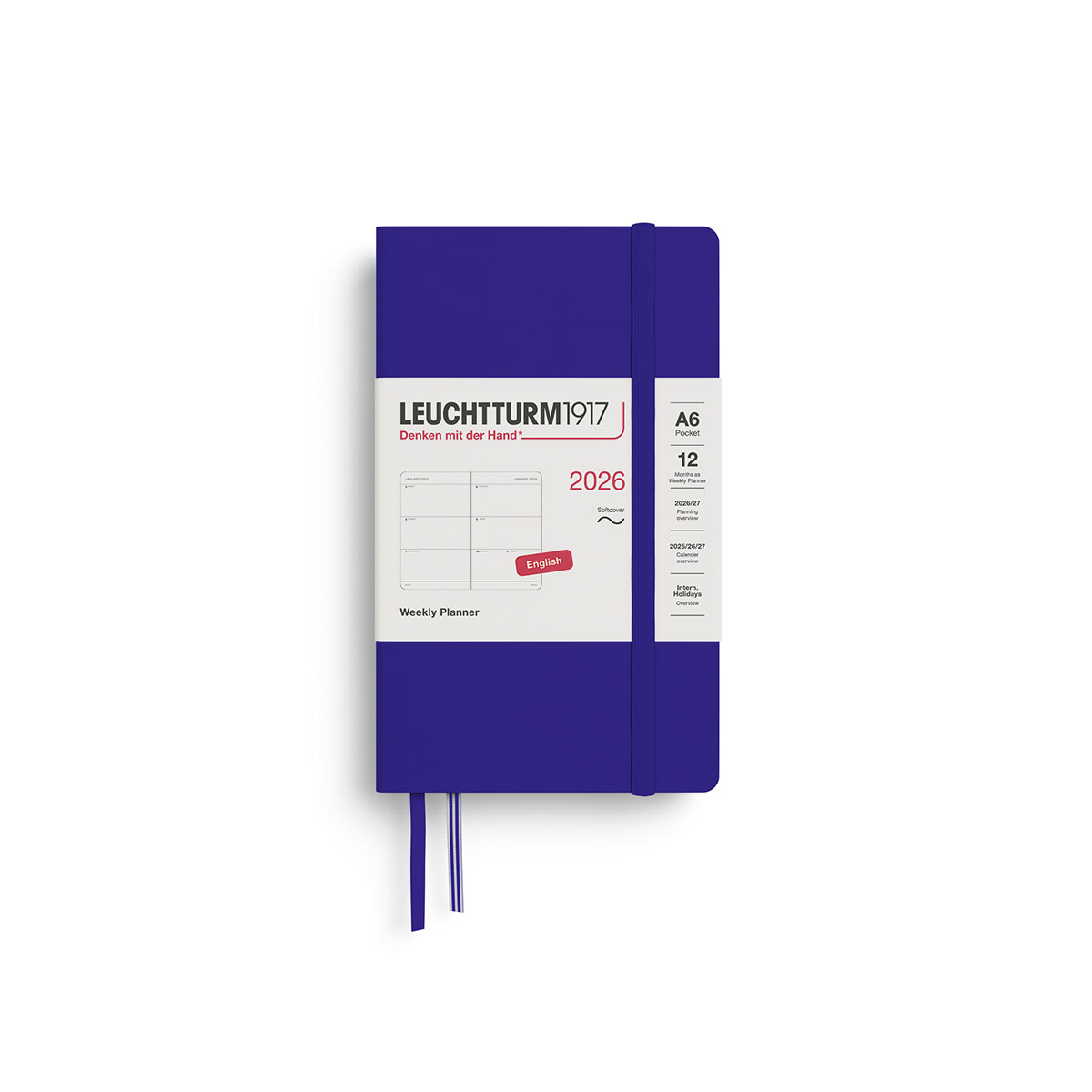 Planotajs-2026,-Ink,-Softcover,-A6,-Weekly-&-Notebook,-Leuchtturm1917