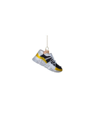 Stikla dekors Black & yellow sneaker, 6 cm