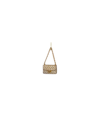 Stikla dekors Champagne opal fashion bag, 5.5 cm