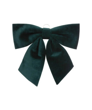 Dekors Bante - Bow, Velvet, green, 40 cm
