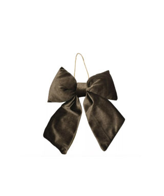 Dekors Velvet Bow, Dark Green, Hanger, 18 cm x 23
