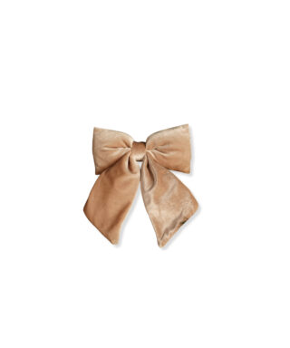 Dekors Velvet Bow, with clip, Taupe, 16 cm x 14  cm