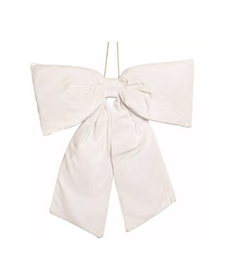 Dekors Velvet Bow, White, Hanger, 40 cm x 50 cm