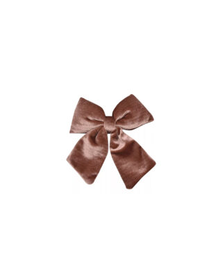 Dekors Velvet Bow, with clip, Chocolate, 16 cm x 14  cm