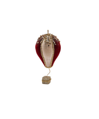 Eglītes rotājums Balloon, Red, Velvet