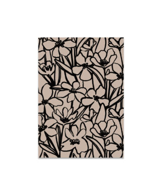 Kartīte Ink Bloom Flowers, vienpusēja, Anniversary edition, Manilla