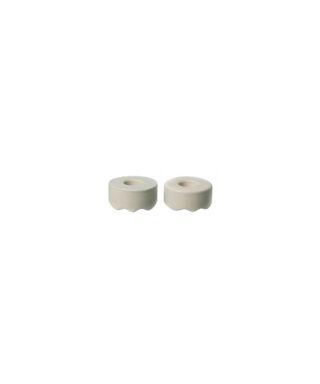 Svečturi Small Wave Tall candle holder, Light brown matte, 2 gab.