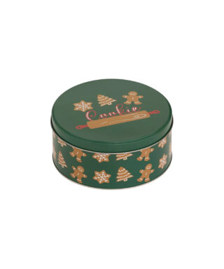 Metāla kaste Green, gingerbread, L