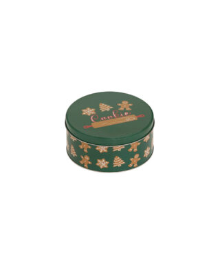 Metāla kaste Green, gingerbread, S