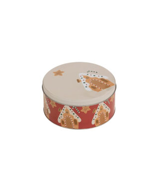 Metāla kaste Red, gingerbread house , M