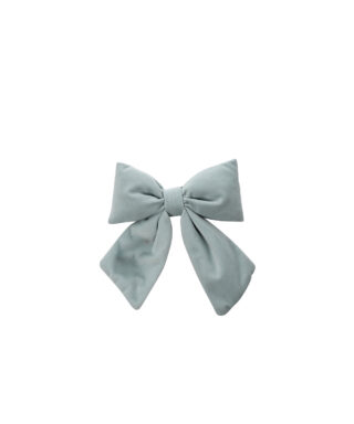 Dekors Bante Velvet Bow, with clip, Duck Egg, 16 cm x 14  cm
