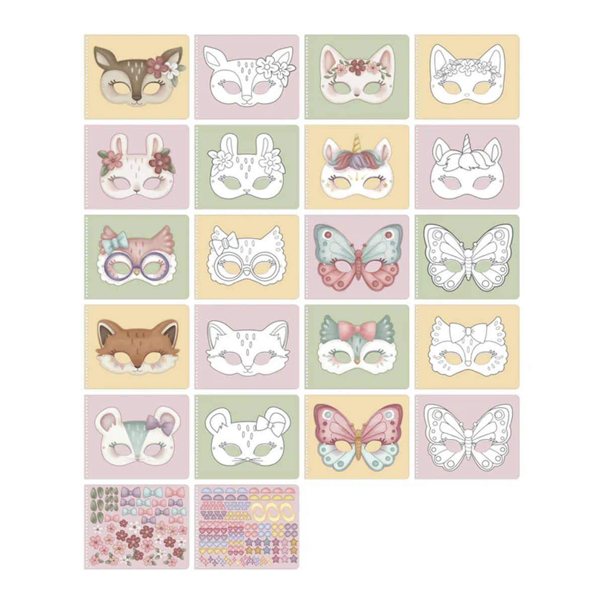 2_Radosais-komplekts-Rosa-&-Friends-masks,-Little-Dutch