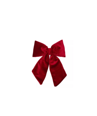 Dekors Velvet Bow, Red, hanger, 16 cm x 20  cm