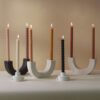 3_Sveces-Cypress-&-Fir-Twisted-Tapers,-Metallic-Copper,-2-gab