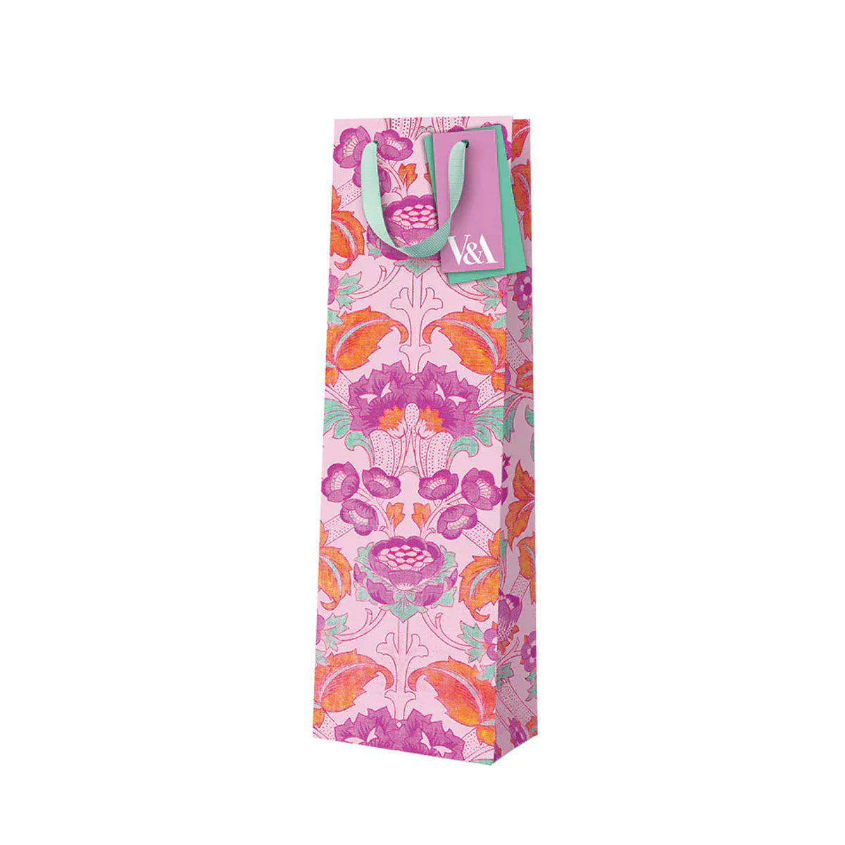 Davanu-maisins-pudelei-Neon,-Floral-Pink