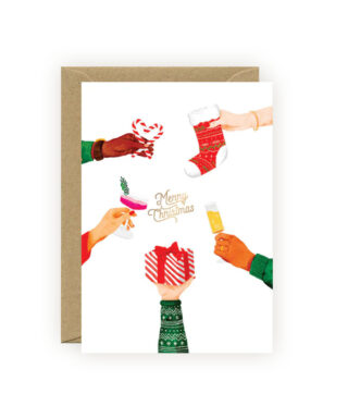 Kartīte Merry christmas cheers, All the ways to say