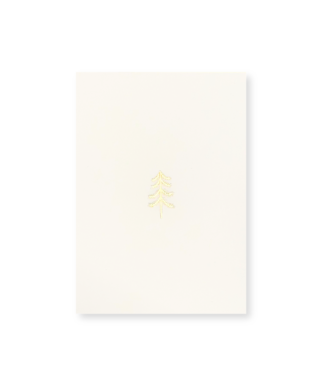 Kartīte Mini tree, Gold, vienpusēja, Manilla