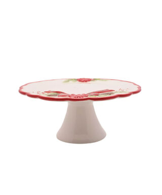 Kūkas statīvs Poinsettia Ceramic Cake Stand