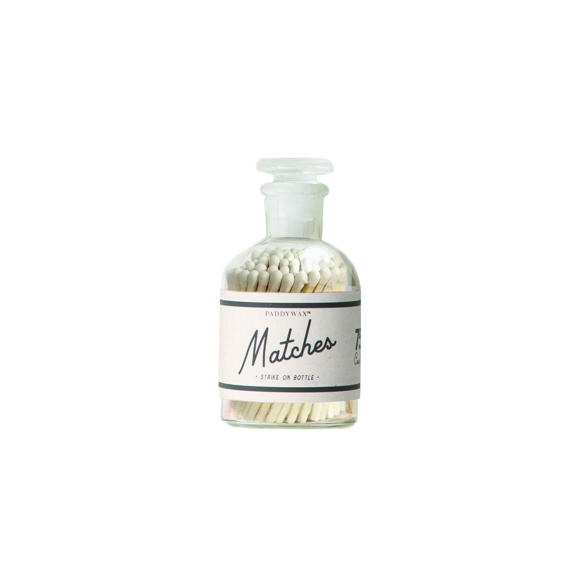 Serkocini-pudelite-Glass-Bottle-Safety-Matches,-White,-75gab.