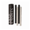Sveces-Cypress-&-Fir-Twisted-Tapers,-Metallic-Copper,-2-gab.