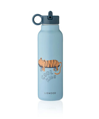 Ūdens pudele Falk, Tiger / Beach blue, 500 ml, Liewood