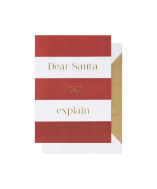 Kartīte Dear Santa I Can Explain, Cardsome