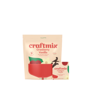 Kokteiļu pulveris Cranberry Vanilla Cocktail Mixer, 12 gab.