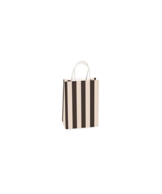Dāvanu maisiņš Stripe Black/Beige, mazs
