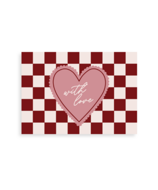 Kartīte With love, Checkered, Manilla