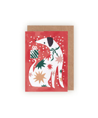 Mini kartīte Dog, Christmas card