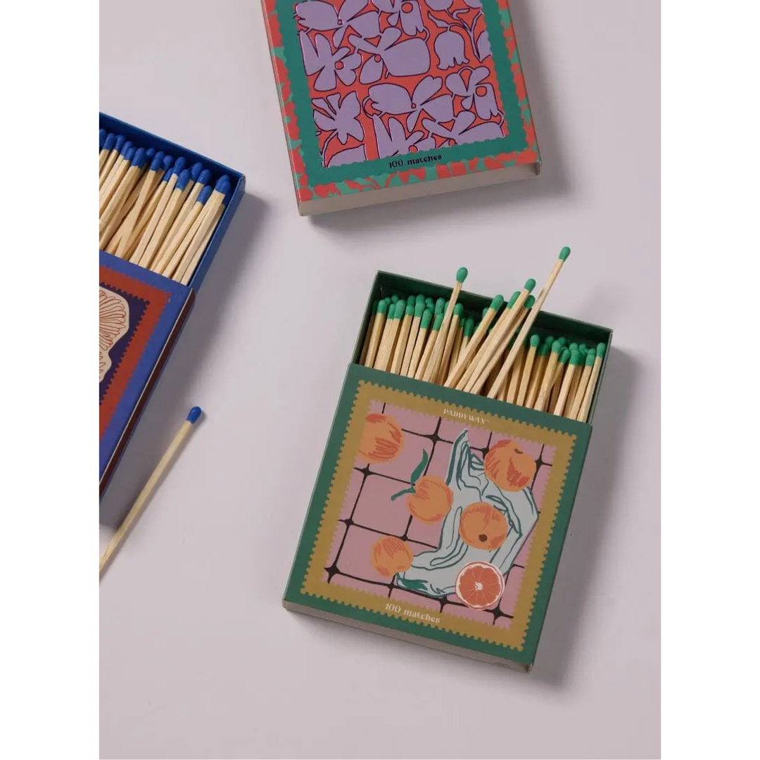 Sērkociņi Jumbo Boxed Matches, Orange, 100 gab (3)
