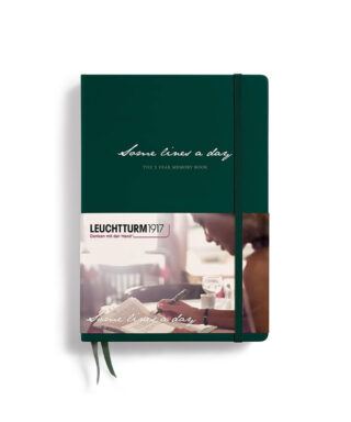 Some lines a day, 5 gadu atmiņu grāmata, Forest Green, Leuchtturm1917