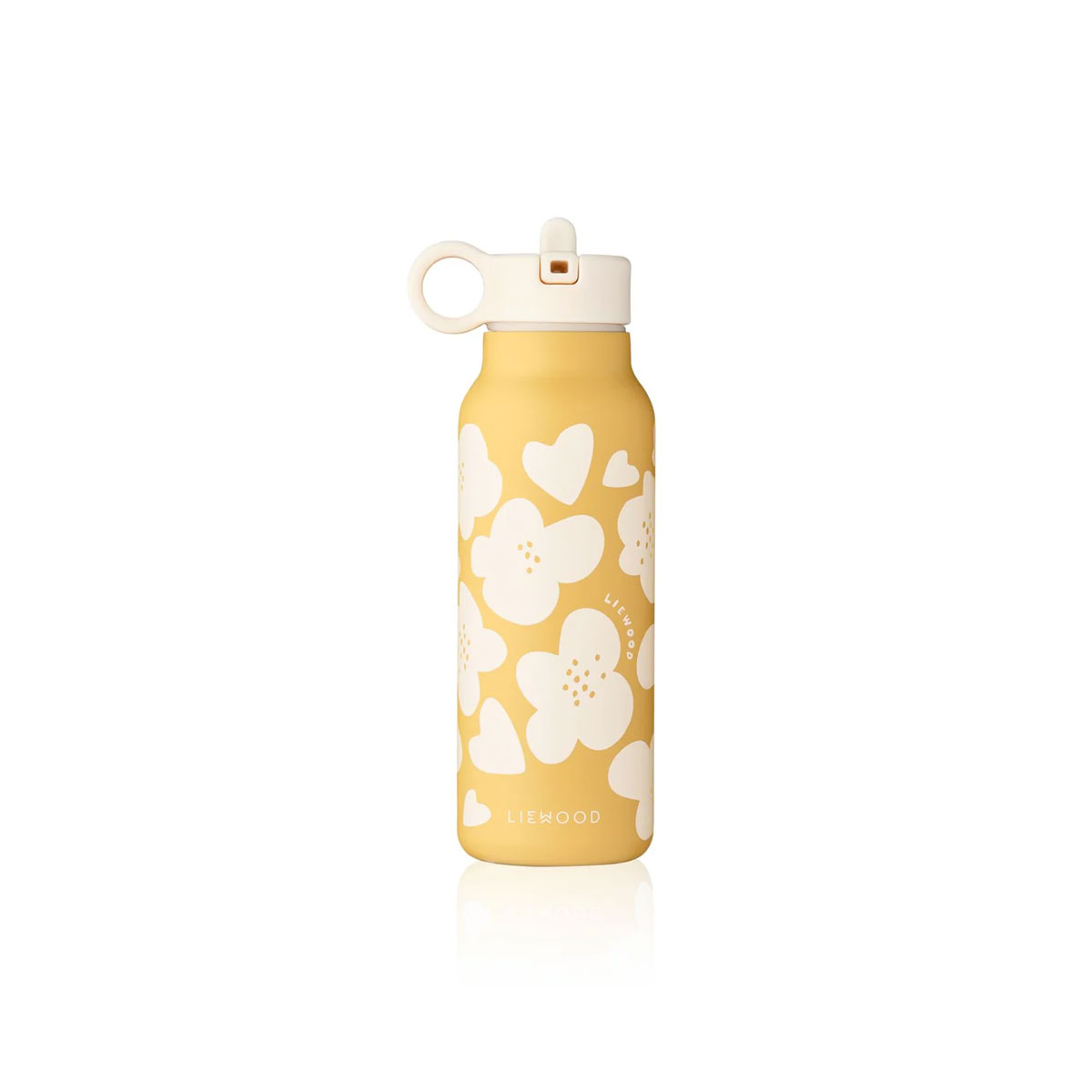 Udens-pudele-Falk,-Flower--Lemon-yellow,-350-ml,-Liewood