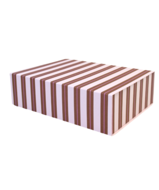 Dāvanu kaste Magnet, Stripe Pink Chocolate, 35 cm x 25 cm x 10 cm