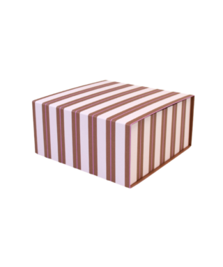 Dāvanu kaste Magnet, Stripe Pink Chocolate, 23 cm x 23 cm x 11 cm