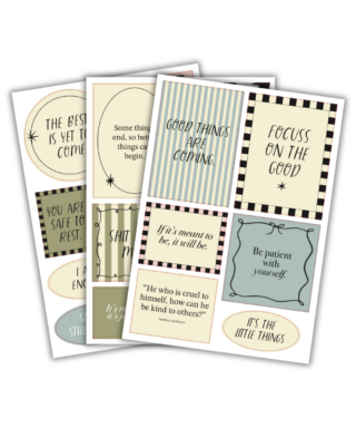 Uzlīmju komplekts Journaling sticker set, Manilla