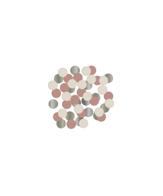 Papīra konfeti komplekts Creme Rose, 14 g