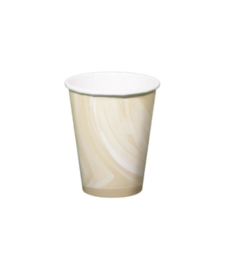 Papīra krūzītes Marble Beige, 6 gab.